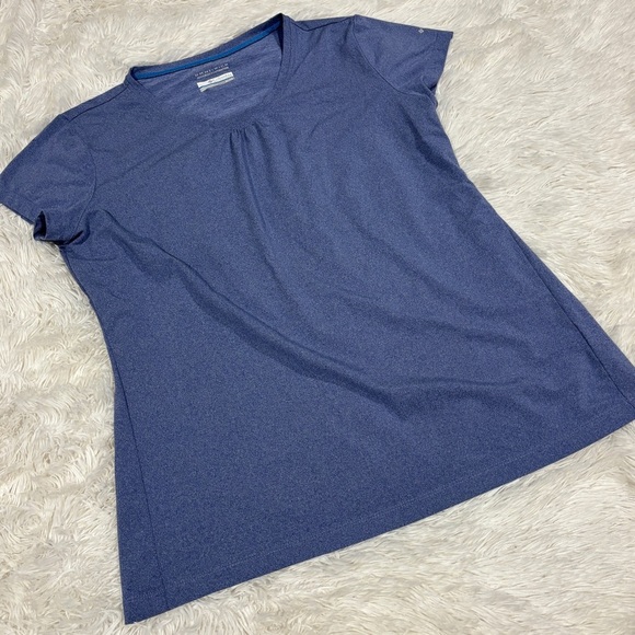COLUMBIA Womens Omni-Wick Short Sleeve T-Shirt Top Blue Size XL - Picture 10 of 10